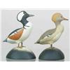 Image 1 : Miniature pair of hooded mergansers by Wallace Lo