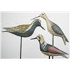 Image 1 : Lot of three shorebird decoys. A golden plover in