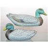 Image 1 : Lot of three  paper mache Mallard decoys by the G