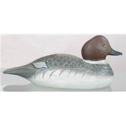Content posture golden eye hen decoy made by the 