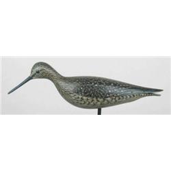 Running lesser yellowlegs decoy by A. E. Crowell,