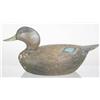 Image 1 : Turned head balsa black duck decoy in the Ward Br