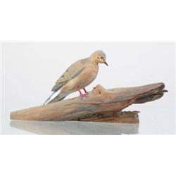 Miniature dove by Ralph Stuart in XOC. (decoy) 