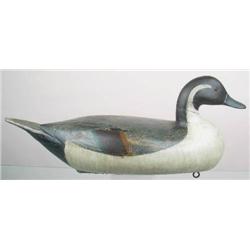 Pintail drake decoy by Charles Perdew, Henry, Il.