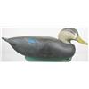 Image 1 : Working turned head, black duck decoy by the Ward