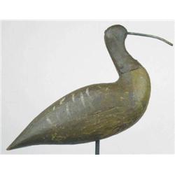 Two-piece curlew ca. 1900 with a iron bill.  In v