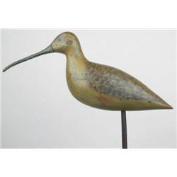 Curlew decoy by Harry V. Shourds, Tuckerton, NJ c