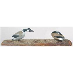 Folky pair of miniature geese by Alston Shorty B