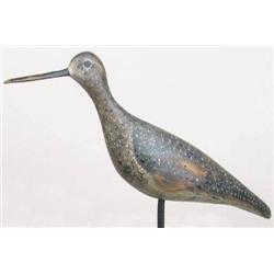 Antiqued yellowlegs decoy by Dave Rhodes of New J