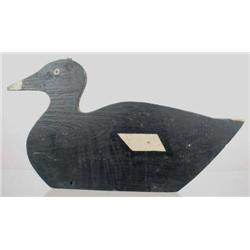 Shadow whitewing scoter decoy by Joseph Lincoln f