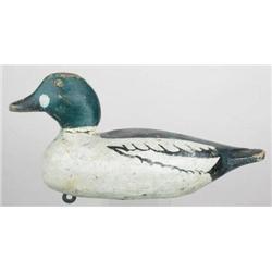 RARE solid body goldeneye drake decoy with wooden