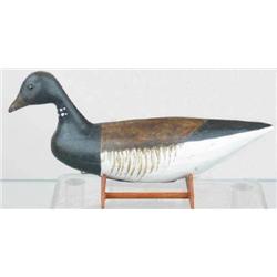 Miniature brant decoy model with miniature wooden