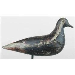 Early two-piece Nantucket  golden plover decoy ca