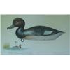 Image 1 : Mass duck stamp print of a Chadwick redhead drake