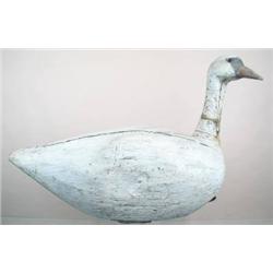 Huge turned head solid body whistling swan decoy 