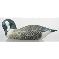 Breast preening, solid body Canada goose decoy by