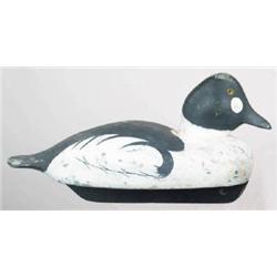 Working golden eye drake decoy by Ken Harris, Woo