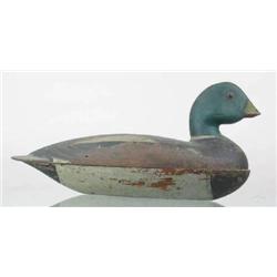 Hollow carved mallard drake by Charles Perdew, He