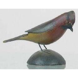 Rare miniature cedar waxwing by A. E. Crowell, Ea