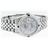 Image 3 : Rolex Mens Stainless Steel Meteorite Diamond And Emerald Datejust Wristwatch