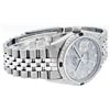 Image 4 : Rolex Mens Stainless Steel Meteorite Diamond And Emerald Datejust Wristwatch