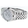 Image 6 : Rolex Mens Stainless Steel Meteorite Diamond And Emerald Datejust Wristwatch
