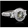 Image 1 : 10KT White Gold 2.81 ctw Diamond Ring