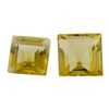 Image 1 : 1.88 ctw.Natural Square Step Cut Citrine Quartz Parcel of Two