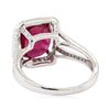 Image 3 : 4.40 ctw Ruby and Diamond Ring - 18KT White Gold