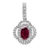 Image 1 : 14k Gold 0.55CTW Ruby Pendant, (I1-I2/HI)