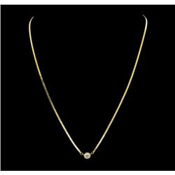 0.50 ctw Diamond Necklace - 14KT Yellow Gold