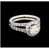 Image 1 : 1.64 ctw Diamond Ring - 14KT White Gold