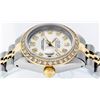 Image 8 : Rolex Ladies 2 Tone 14K Silver Diamond Datejust Wristwatch