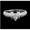Image 4 : 0.65 ctw Diamond Ring - 18KT White Gold