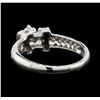 Image 5 : 0.65 ctw Diamond Ring - 18KT White Gold