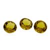 Image 1 : 2.28 ctw.Natural Round Cut Citrine Quartz Parcel of Three