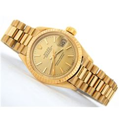 Rolex 18KT Yellow Gold Datejust Ladies Wristwatch