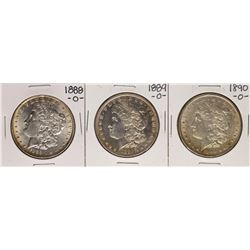 Lot of 1888-O to 1890-O $1 Morgan Silver Dollar Coins