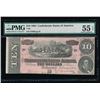 Image 1 : 1864 $10 Confederate States of America Note PMG 55EPQ