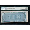 Image 2 : 1864 $10 Confederate States of America Note PMG 55EPQ