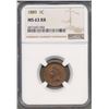 Image 1 : 1889 Indian Head Cent NGC MS63RB
