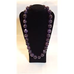 531.50ctw Amethyst Bead Necklace
