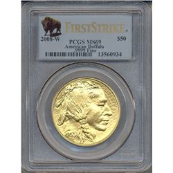 2008-W Set of 4 American Buffalo Gold Coins PCGS MS69