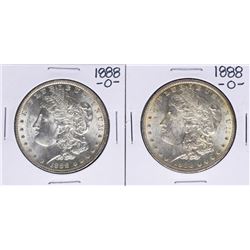 Lot of (2) 1888-O $1 Morgan Silver Dollar Coins