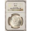 Image 1 : 1882 $1 Morgan Silver Dollar Coin NGC MS63