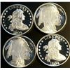 Image 1 : (2) 1804 Liberty Dollars and (2) Buffalo Dollars