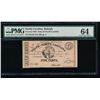 Image 1 : 5 Cent 1863 North Carolina Obsolete Note PMG 64