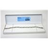 Image 2 : 7.15 CT White Topaz & Diamond Tennis Bracelet