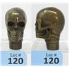 Image 1 : Antiqued Bronze 3D Skull Cane Handle