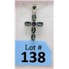 Image 1 : Ocean Blue Mystic Topaz Cross Pendant & Chain